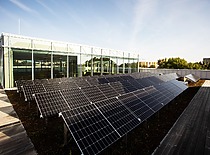M-Lab stogas su saulės elektrinėmis