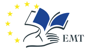 EMT (European Master's in Translation) logotipas.