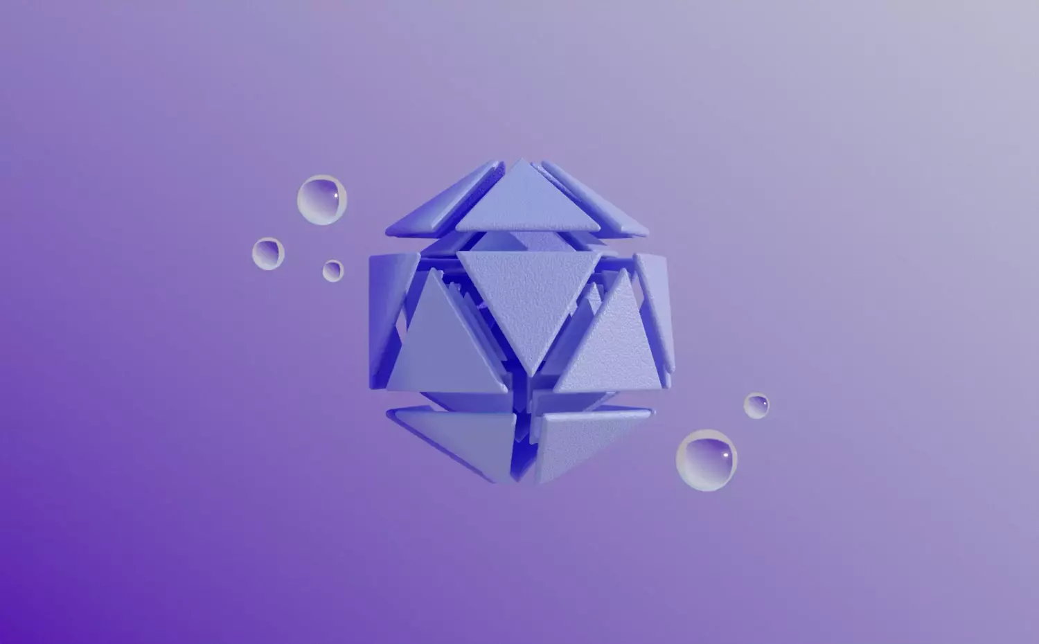 Animuotas vizualas, reprezentuojantis Kauno technologijos universiteto magistrantūros studijų programą „Architektūros ir urbanistikos šiuolaikinis paveldas“. Violetinėje erdvėje lėtai besisukanti mėlyna 3D struktūra primena modernistinės architektūros formas, o ją supantys burbulai simbolizuoja istorinį ir sociokultūrinį kontekstą.