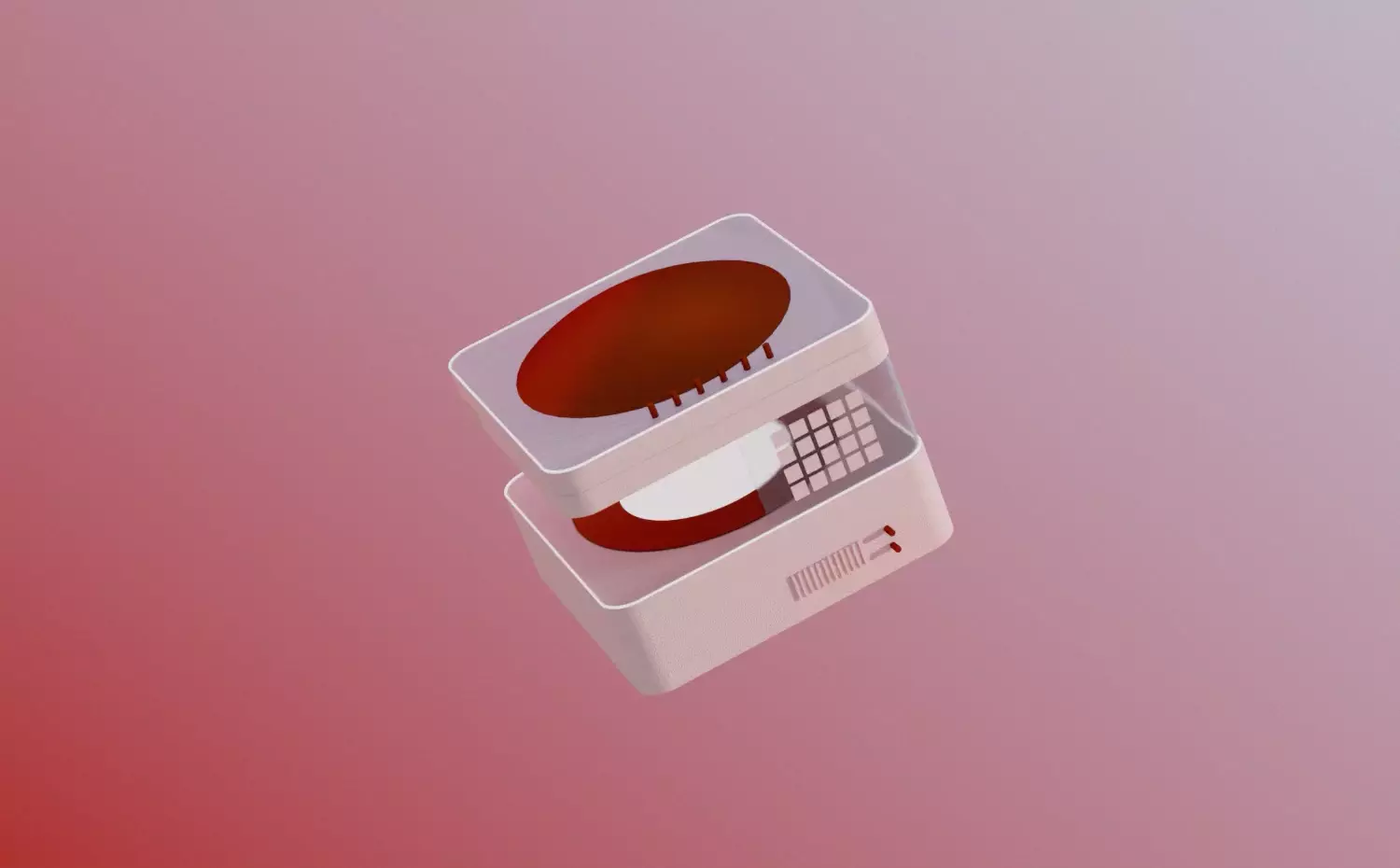 Moderna trimatė baterija su animuotu elektroniniu displeju ir oranžine tekstūra – inovatyvi elektros energetikos sistemų, elektronikos technologijų ir tvarios energijos sprendimų tyrimų reprezentacija Elektros ir elektronikos inžinerijos doktorantūros studijose Kauno technologijos universitete.