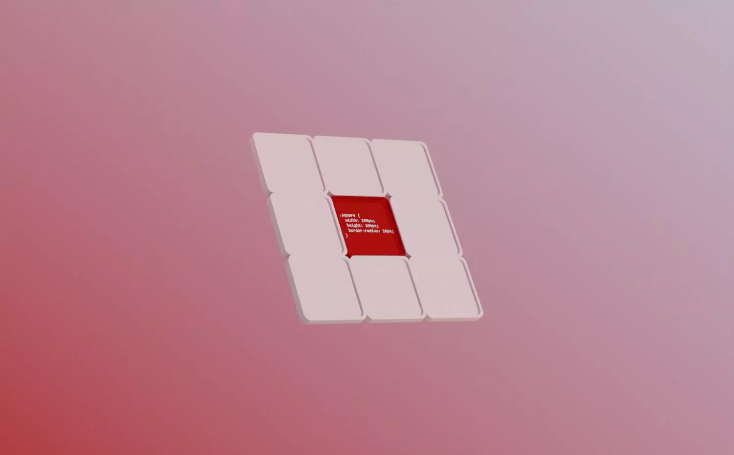 Geometrinis baltas ir raudonas įstrižas langas su keturiais kvadratais formuojantis vizualinį kodą – kompiuterių mokslų, algoritmų ir dirbtinio intelekto tyrimų reprezentacija gamtos mokslų doktorantūros programoje Kauno technologijos universitete.