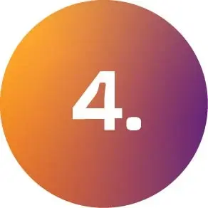 Gradientinis apskritimas su skaičiumi 4 &ndash; žingsnis skatina pasikonsultuoti su universiteto atstovais ir užpildyti bendrojo priėmimo registracijos formą LAMA BPO sistemoje.