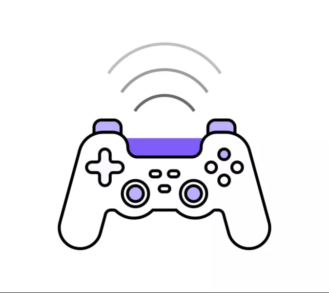 Animuota žaidimų pultelio iliustracija &ndash; rodo KTU laisvalaikio erdves, kur studentai gali žaisti stalo žaidimus, sportuoti ar leisti laiką su bendraminčiais tarp paskaitų.