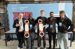 KTU studentai sukūrė vandens droną, galintį i&scaron;gelbėti skęstančiuosius